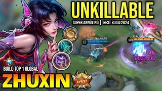 ZHUXIN BEST BUILD 2024 | BUILD TOP GLOBAL ZHUXIN GAMEPLAY | MOBILE LEGENDS