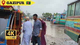 4K Bangladeshi walking tour Dhaka city 2023 || Kaliakair Bazar,Gazipur, walking tour 2023