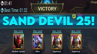 Sand Devil 25! Under 2 Minute! 4 Champion Only! Raid Shadow Legends!