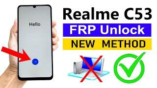 Realme C53 :- Google Account/FRP Bypass (Without Computer) | Very Easy 100% Working