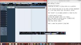 CUBASE TUTORIAL English step by step 05 making an event pattern