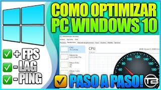 COMO ACELERAR y OPTIMIZAR WINDOWS 10  Mayor velocidad y rendimiento máximo para programas y juegos.