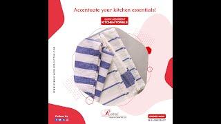 Kitchen Towels | Super Absorbent | Soft & Quick Dry | Anti-Bacterial | Rekhas House of Cotton