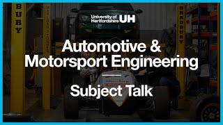 Automotive and Motorsport Engineering - Subject Talk