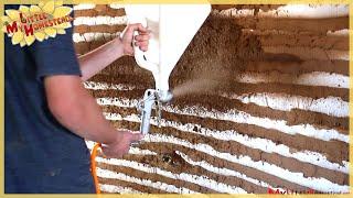 Fast Way to Cob Walls using a Hopper | Earthbag Construction | Weekly Peek Ep30