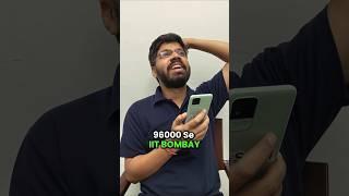 96000 Rank to IIT Bombay Journey | JEE Advanced 2025 Result #shorts #esaral #iit #motivation #jee