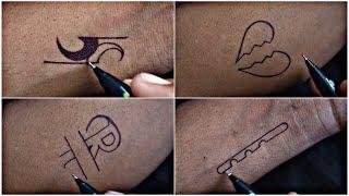 New trick unlock of temporary tattoos designs || amazing art video || how to make tattoo