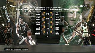 NBA 2K24 - All-Time San Antonio Spurs @ All-Time Boston Celtics - Madden & NBA 2K Game Requests