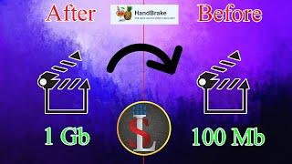 How To Convert Large Video Files Into Small Sized Videos  | Sl Tech Side