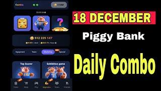 Piggy Bank Daily Combo 18 December | Piggy Bank Combo Today| Piggy Bank Airdrop Combo