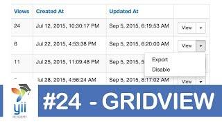 #24 Yii - GridView