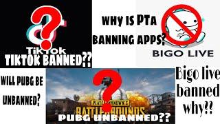 PUBG unbanned? || Will TikTok be banned? || BIGO live banned in Pakistan why? || Ink The Issues.