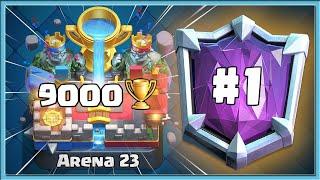  MY SUB SHOCKED ABOUT MY 9000 LADDER PUSH! TOP- 1 GRAVEYARD DECK / Clash Royale