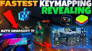 Revealing Best Fastest KEYMAPPING Settings For Free Fire PC Auto Headshot | BlueStacks 5 | MSI 5