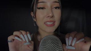 ASMR teeth tapping and scratching with mouth sounds