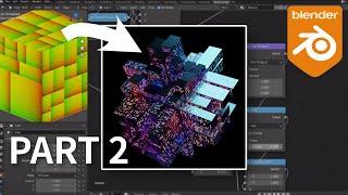 Making Cube City in Blender shader nodes (part 2)