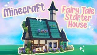 Fairy Tale Aesthetic Starter House Tutorial Minecraft Mizunos Cottage Fairy  Easy Survival