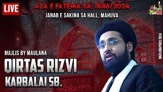 Live Majlis 1 || Maulana Qirtas Rizvi Karbalai  || Ayyam-e-Aza-e Fatemiyyah 2024-25  J.Sakina hall