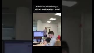 How to resign without serving notice period #shorts #trending #memes