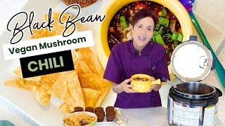 Black Bean Mushroom Chili—loaded with rich flavors