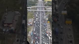 Московские пробки #москва #бирюлево #пробки #автомобили #авто #полет