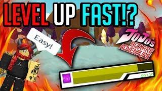 HOW TO LEVEL UP FAST! Project JoJo | ROBLOX | Level Up Faster! [PJJ]