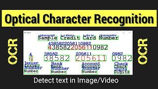 Optical Character Recognition Project | Find Text inside the images/Videos Machine Learning | OCR