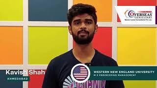 Kavish Shah l USA l Western New England University l MS in Engineering Management