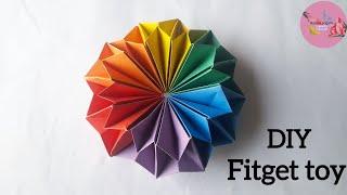 DIY fitget toy origami / easy origami tutorial step by step