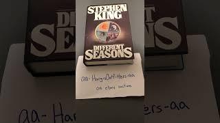 Reselling eBay 1 dollar auctions Steven King book Different Seasons. 8 pm Est aa-HargisOutfitters-aa