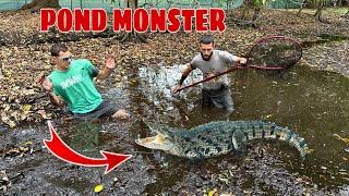 I Found Live ANIMAL In BLACK TAR Water! *NASTY*