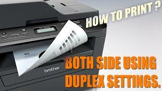 How To Use Duplex Settings On Brother Printer | Full Detailed Video In Nepali