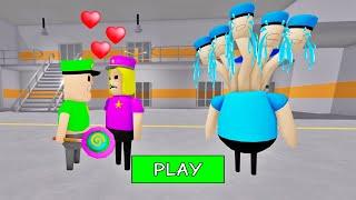 SECRET UPDATE | POLICE KID FALL IN LOVE WITH BABY POLICE GIRL? SCARY OBBY ROBLOX #roblox #obby