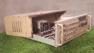 Restoration very old 2-channel amplifier // Rehabilitate everything as it was