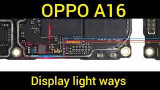 Oppo A16 Display: How to light ways jumper