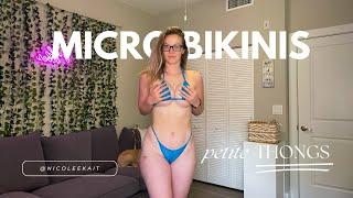 Nicole Kait | Micro Bikinis Try On Haul | See Through, Transparent, 4K