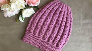 ВЯЗАНАЯ ЖЕНСКАЯ ШАПКА "INSPIRATION" KNITTED HAT.