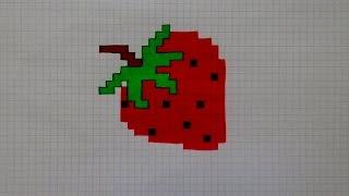 Рисую КЛУБНИКУ ПО КЛЕТОЧКАМ #130/Draw a STRAWBERRY ON the CELL