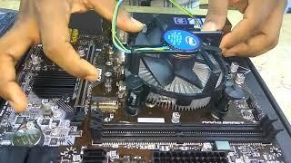 How to install intel CPU I5 8400 Motherboard MSI B360M PRO VH & M 2 G Skill 120GB Tech Land