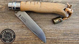 Modded Opinel No. 8 pocket knife