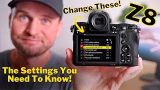 Set Yourself Up For Success! | Nikon Z8 & Z9 The Settings You NEED To KNOW!