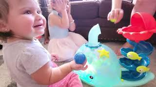 Vivian and Violet music and lights popping whale pop