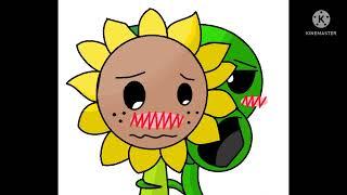 Pvz Peashooter x Sunflower Savage love