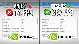  PANEL NVIDIA: LA MEJOR CONFIGURACIÓN PARA MÁXIMO FPS Y RENDIMIENTO | Optimizar NVIDIA ️