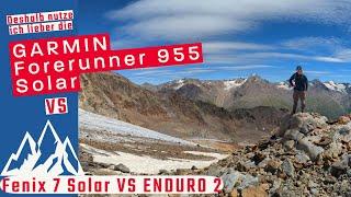 GARMIN FORERUNNER 955 SOLAR : Deshalb nehme ich Sie lieber als die FENIX 7 oder ENDURO 2