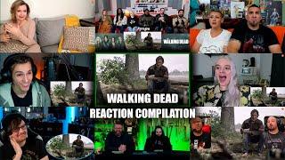 YOUTUBERS REACTIONS TO RICK GRIMES RETURN | SEASON FINALE | THE WALKING DEAD REACTION