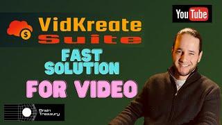 Vidkreate Review! why is the fastest⏰ and Easiest Solution for video creation