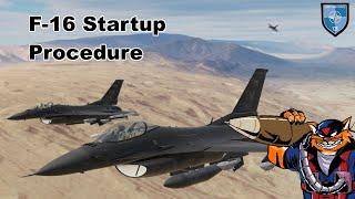 How to startup the F16 in DCS World