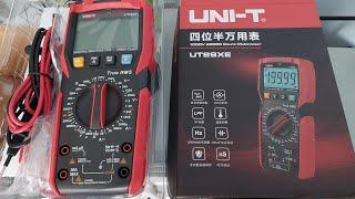 Uni-T UT89XE unboxing, DCV test