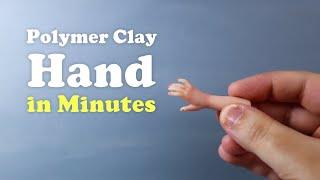 Create Miniature Hands in MINUTES With This Polymer Clay Trick!